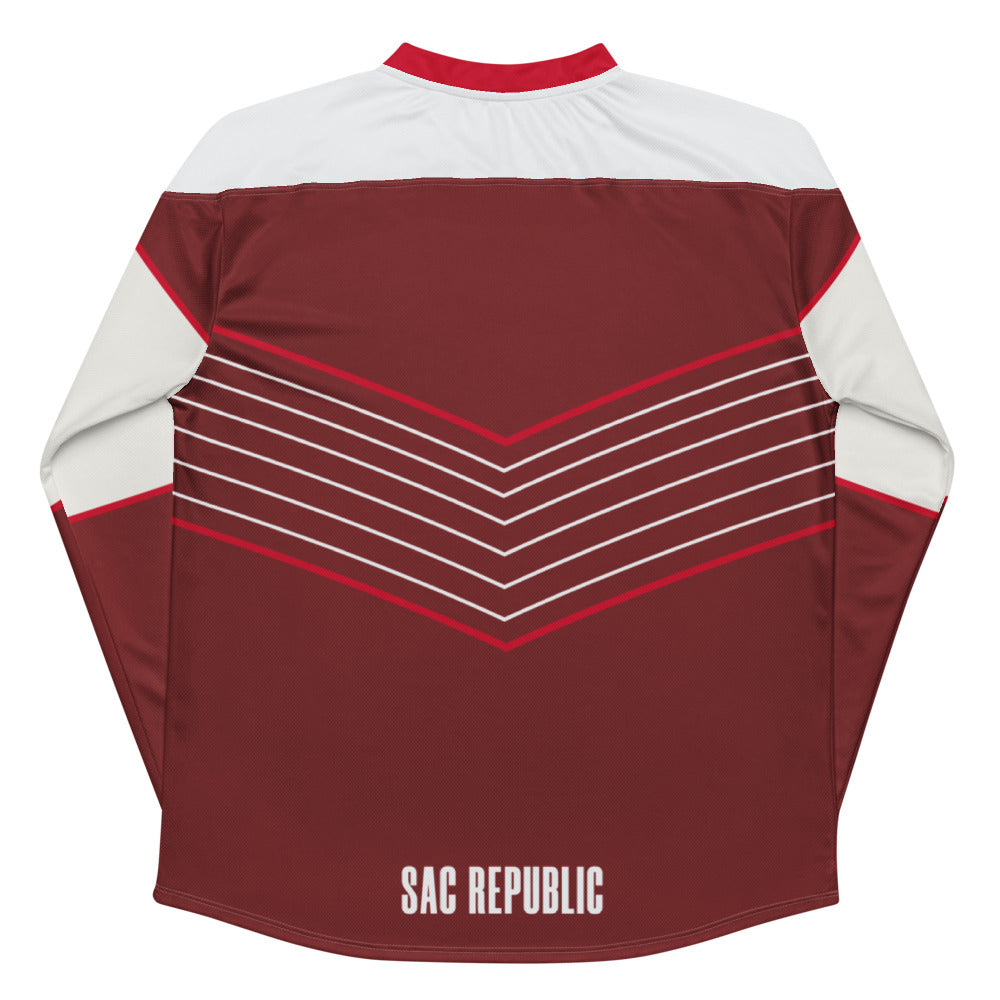 Sacramento Republic Direct Line Oversized Recycled Poly Mesh Long Sleeve T-Shirt