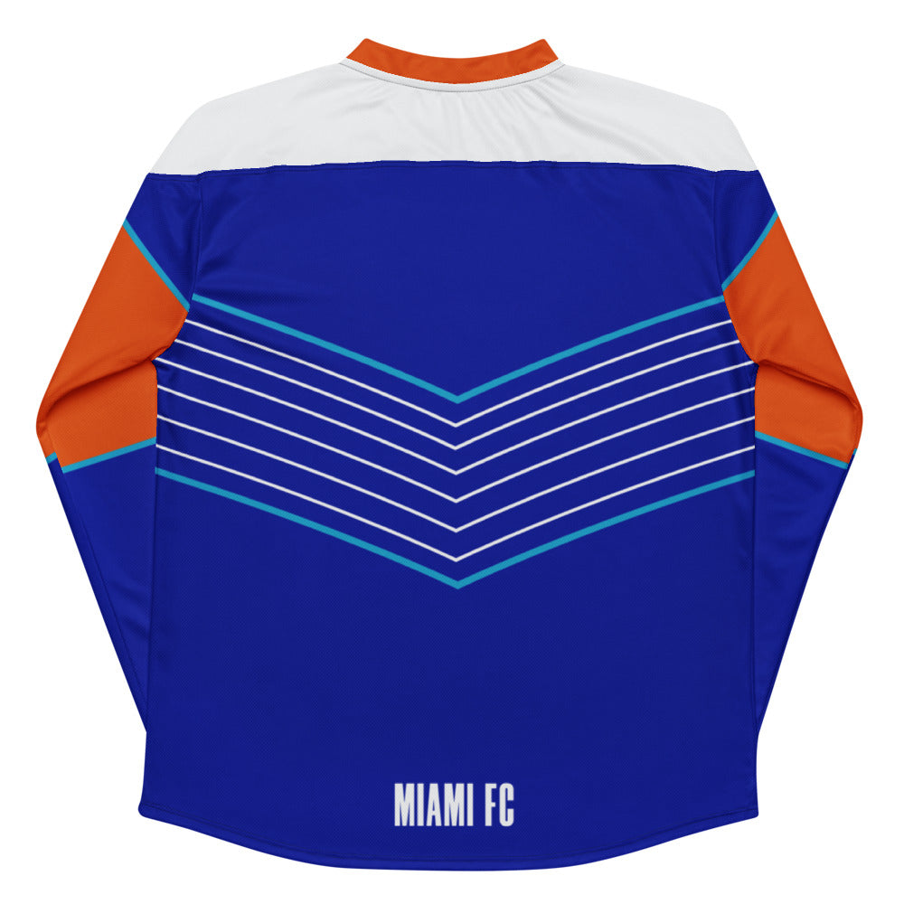 Miami FC Direct Line Oversized Recycled Poly Mesh Long Sleeve T-Shirt