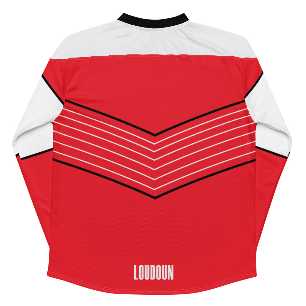 Loudoun United FC Direct Line Oversized Recycled Poly Mesh Long Sleeve T-Shirt