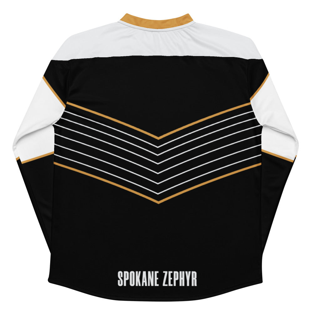 Spokane Zephyr FC Direct Line Oversized Recycled Poly Mesh Long Sleeve T-Shirt