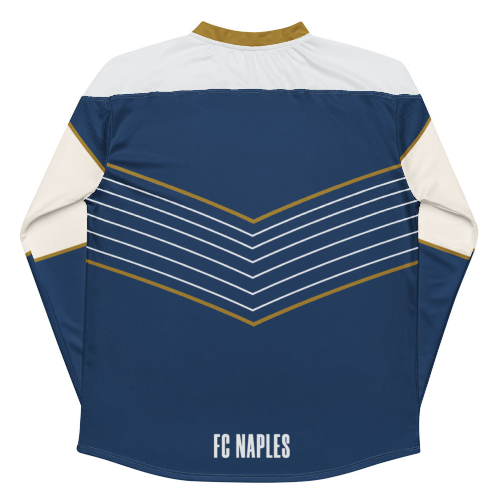 FC Naples Direct Line Oversized Recycled Poly Mesh Long Sleeve T-Shirt