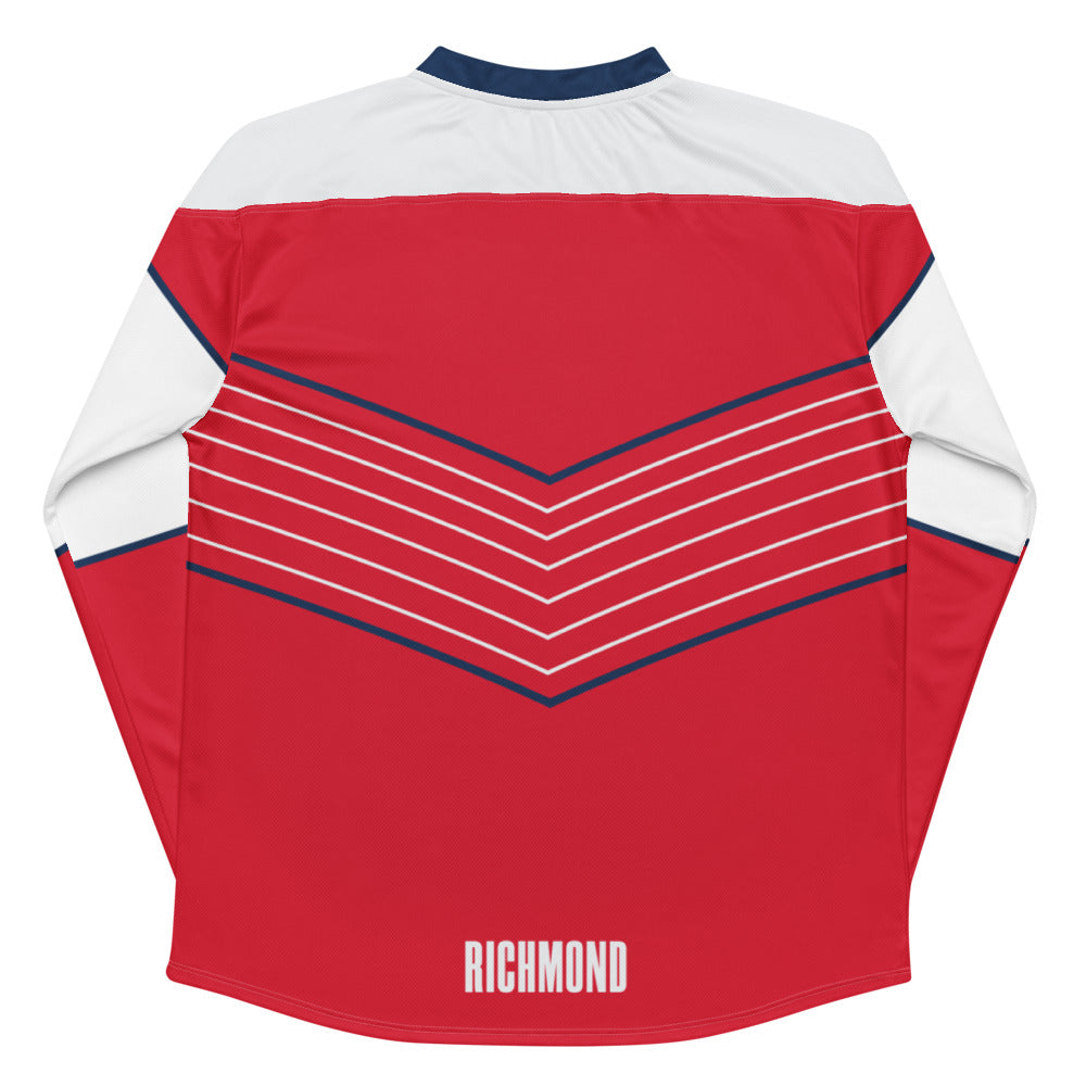 Richmond Kickers Direct Line Oversized Recycled Poly Mesh Long Sleeve T-Shirt