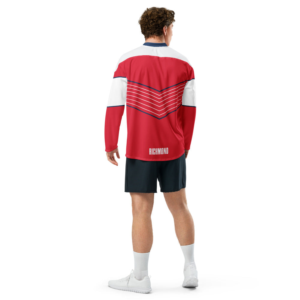 Richmond Kickers Direct Line Oversized Recycled Poly Mesh Long Sleeve T-Shirt