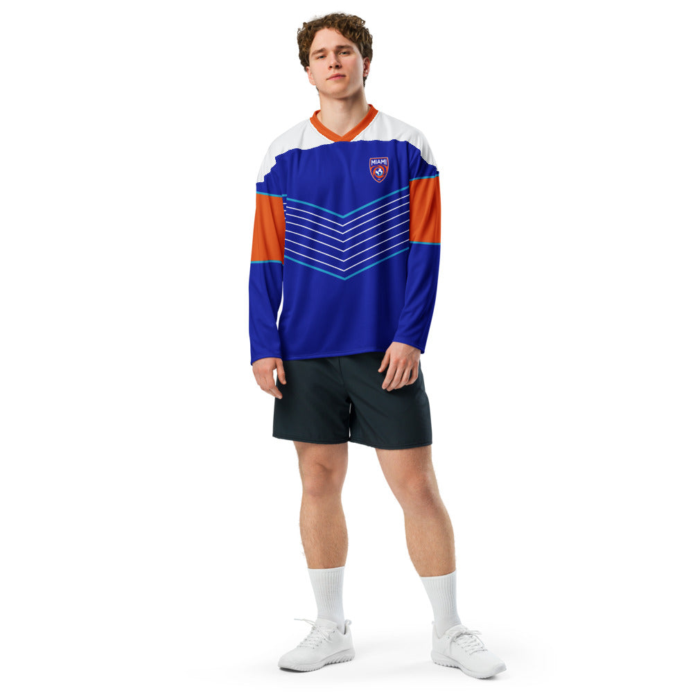 Miami FC Direct Line Oversized Recycled Poly Mesh Long Sleeve T-Shirt