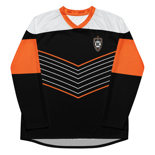 Orange County SC Direct Line Oversized Recycled Poly Mesh Long Sleeve T-Shirt