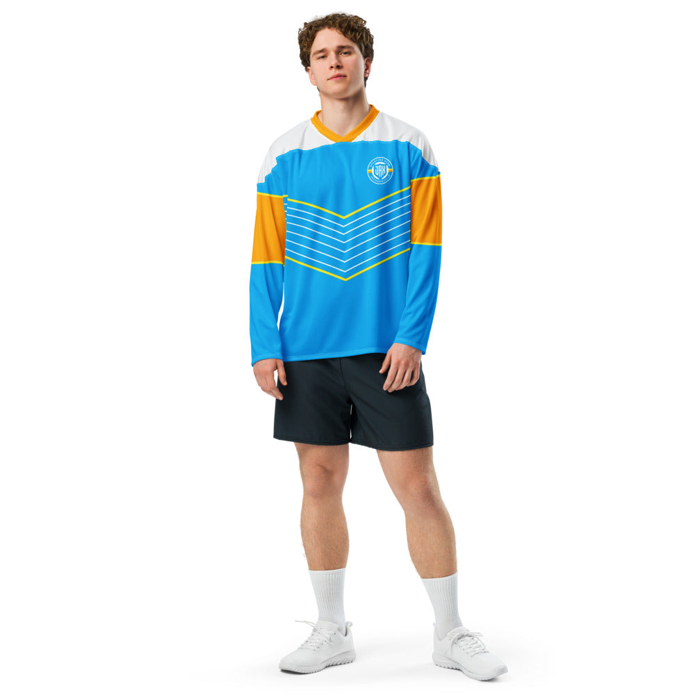 Sporting Jax Direct Line Oversized Recycled Poly Mesh Long Sleeve T-Shirt