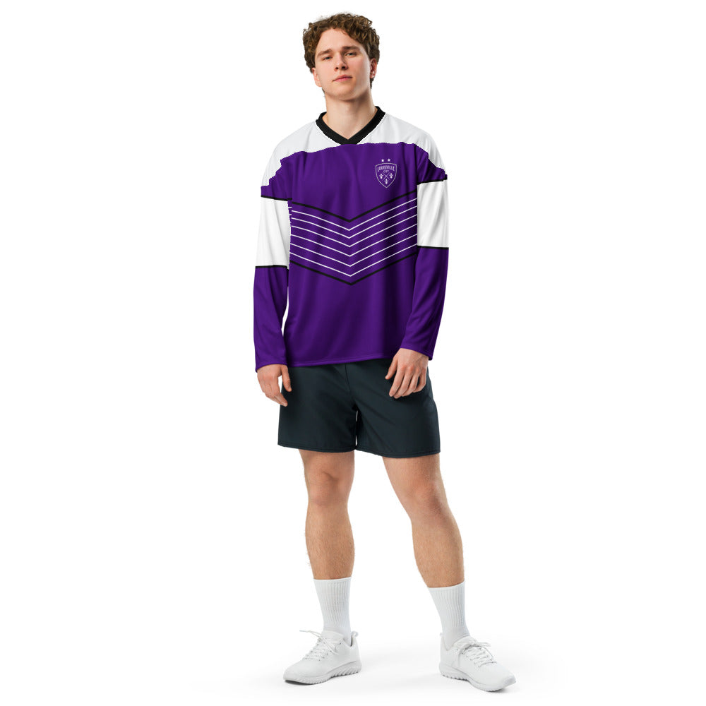 Louisville City FC Direct Line Oversized Recycled Poly Mesh Long Sleeve T-Shirt