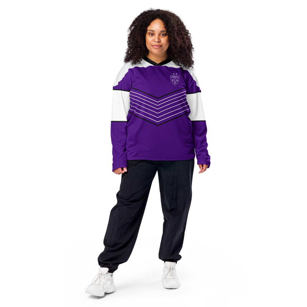 Louisville City FC Direct Line Oversized Recycled Poly Mesh Long Sleeve T-Shirt