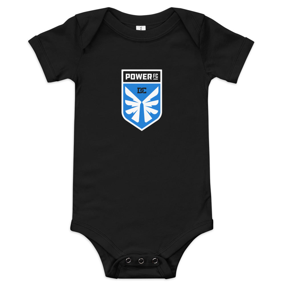 DC Power Crest Baby Bodysuit