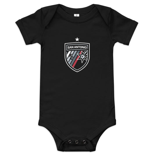 San Antonio FC Crest Baby Bodysuit Black
