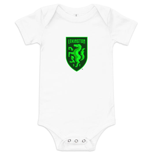 Lexington sc crest baby bodysuit - white