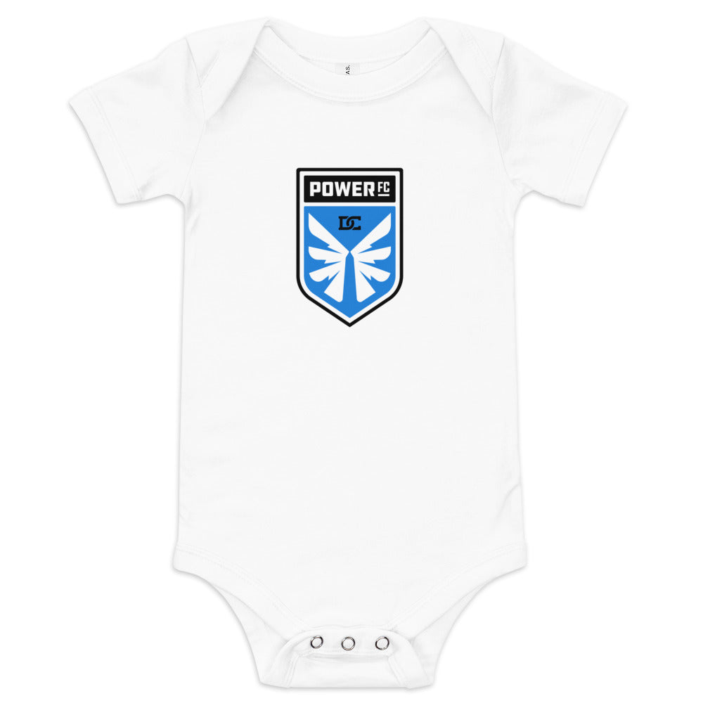 DC Power Crest Baby Bodysuit