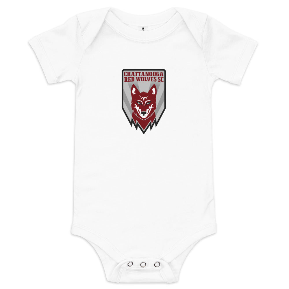 Chattanooga Red Wolves SC Crest Baby Bodysuit