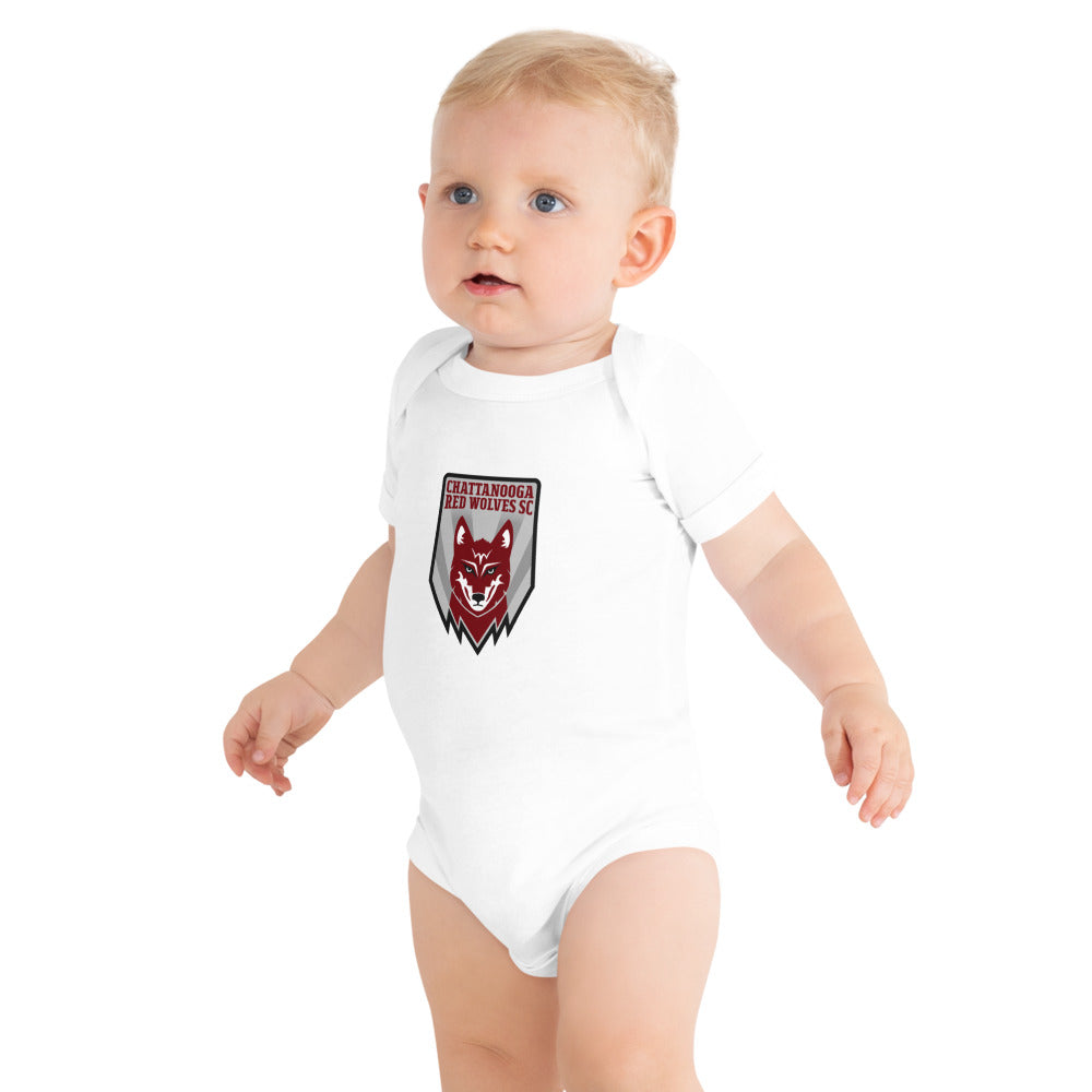 Chattanooga Red Wolves SC Crest Baby Bodysuit