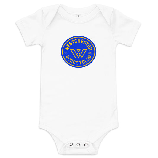 Westchester sc crest baby bodysuit - white