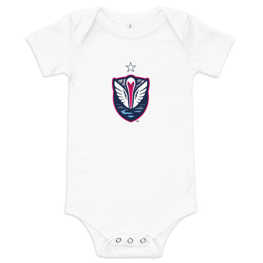 South georgia tormenta fc crest baby bodysuit - white