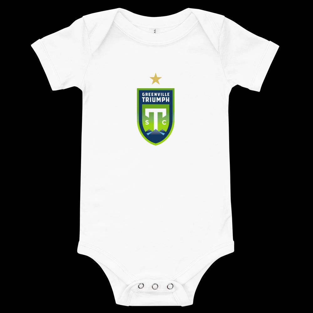 Greenville Triumph SC Crest Baby Bodysuit