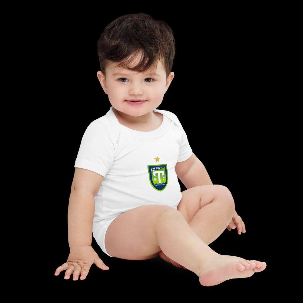 Greenville Triumph SC Crest Baby Bodysuit