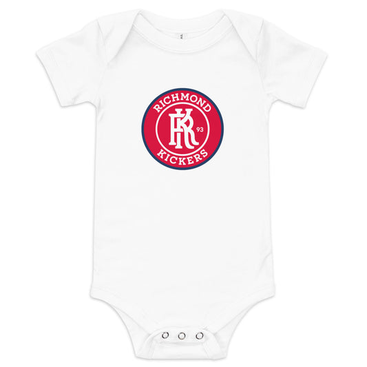 Richmond kickers crest baby bodysuit - white