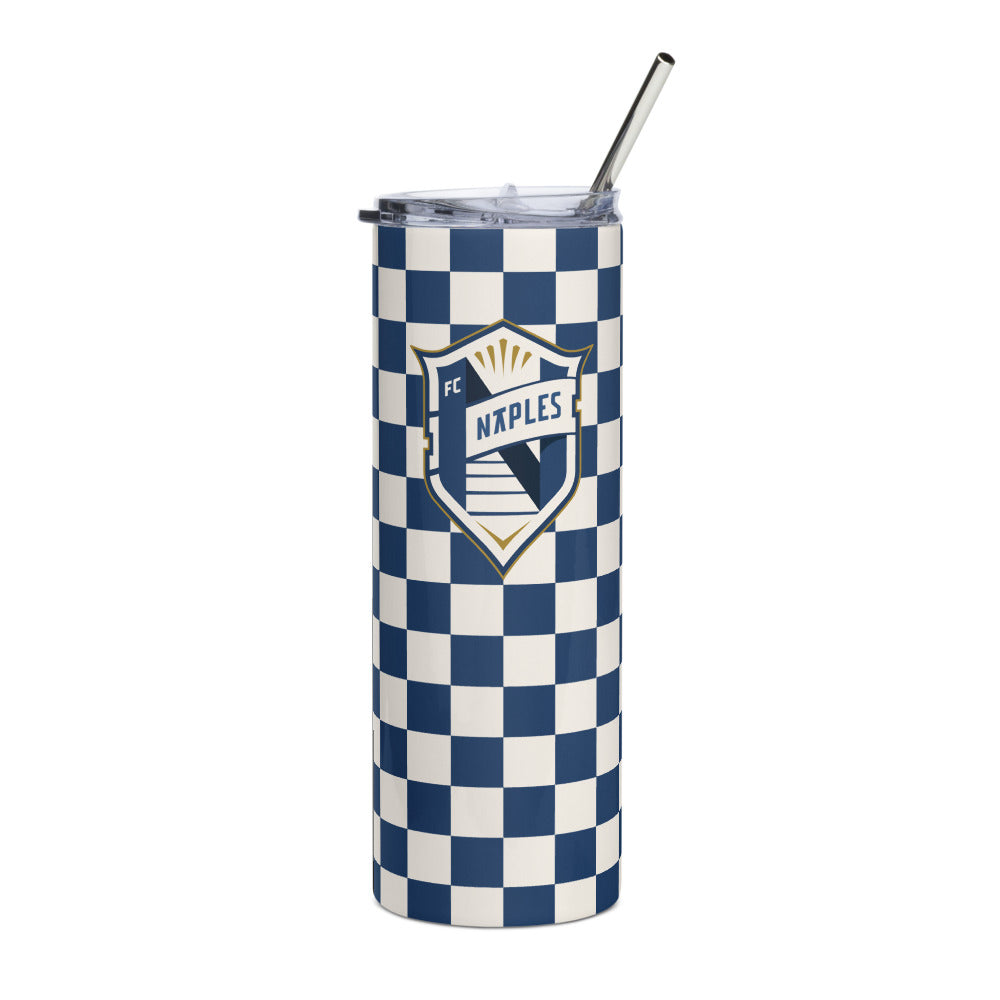 FC Naples Checkmate Stainless Steel Tumbler