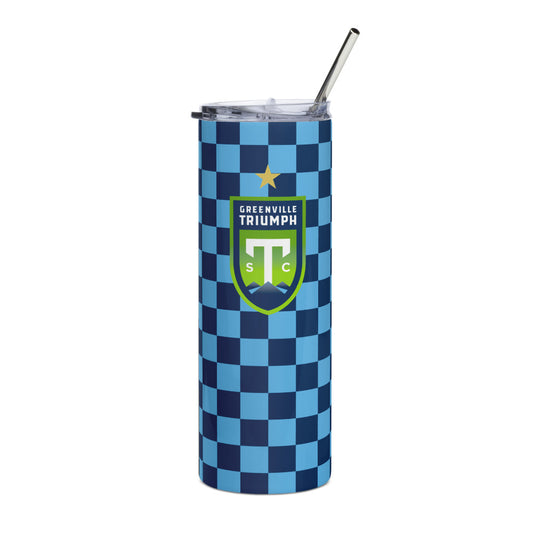 Greenville Triumph SC Checkmate Stainless Steel Tumbler