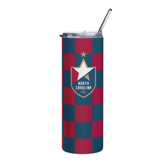 North Carolina FC Checkmate Stainless Steel Tumbler Black