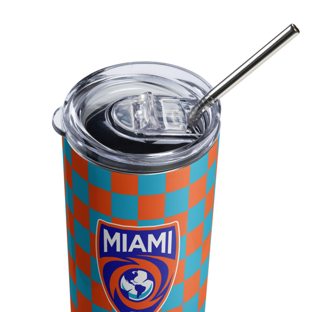 Miami FC Checkmate Stainless Steel Tumbler