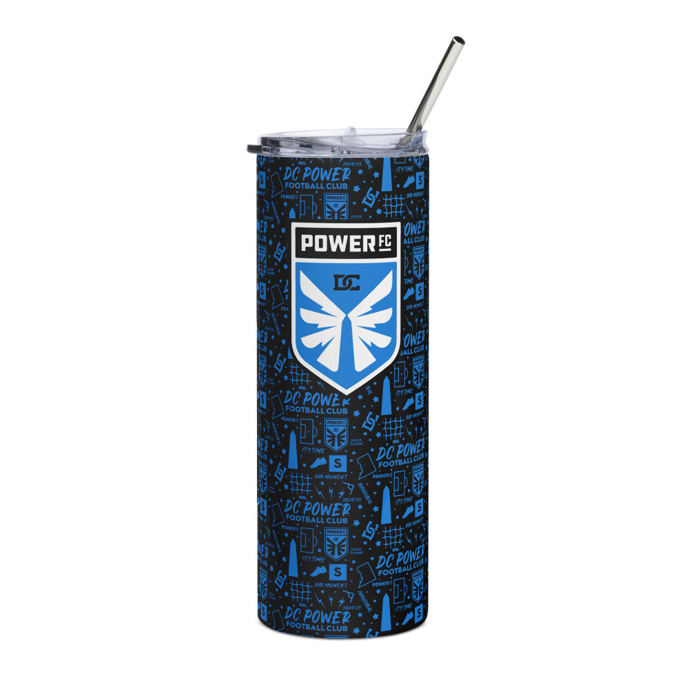 DC Power Tapestry Stainless Steel Tumbler