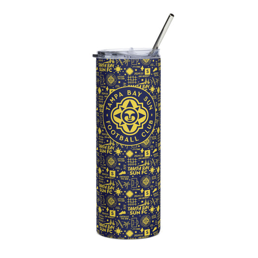 Tampa Bay Sun FC Tapestry Stainless Steel Tumbler