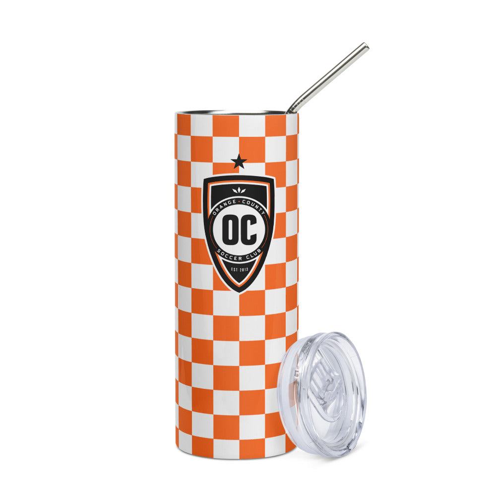 Orange County SC Checkmate Stainless Steel Tumbler
