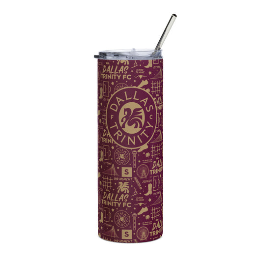 Dallas Trinity FC Tapestry Stainless Steel Tumbler White