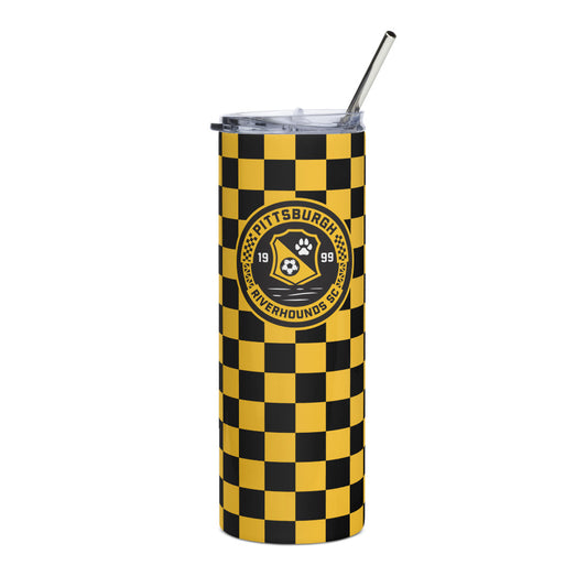 Pittsburgh Riverhounds SC Checkmate Stainless Steel Tumbler White
