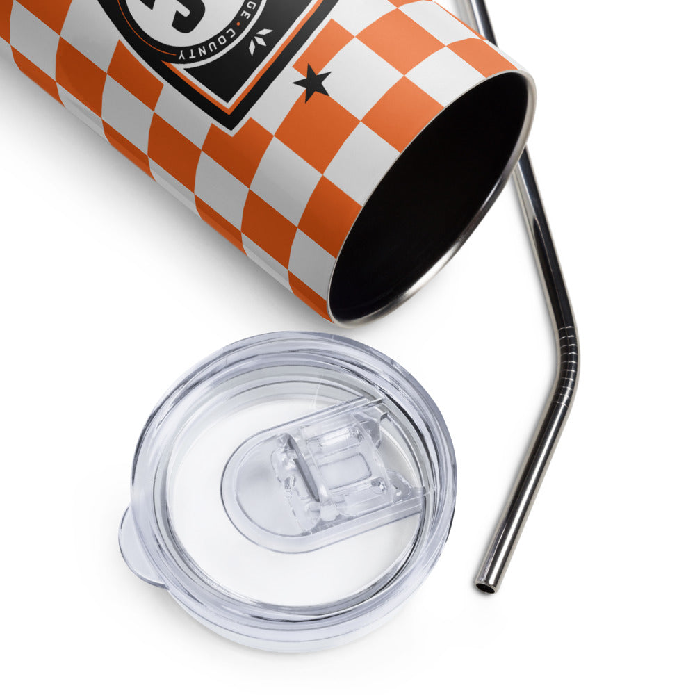Orange County SC Checkmate Stainless Steel Tumbler