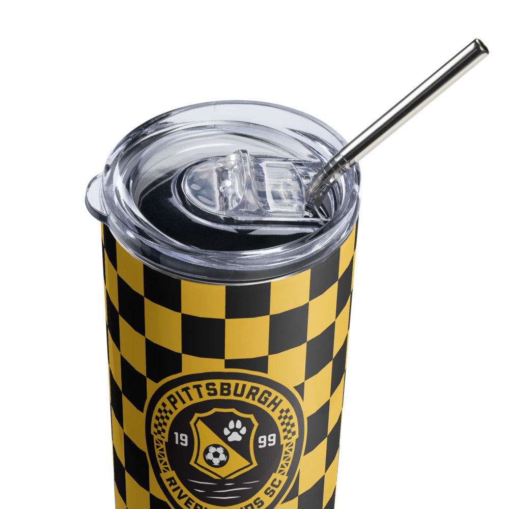 Pittsburgh Riverhounds SC Checkmate Stainless Steel Tumbler