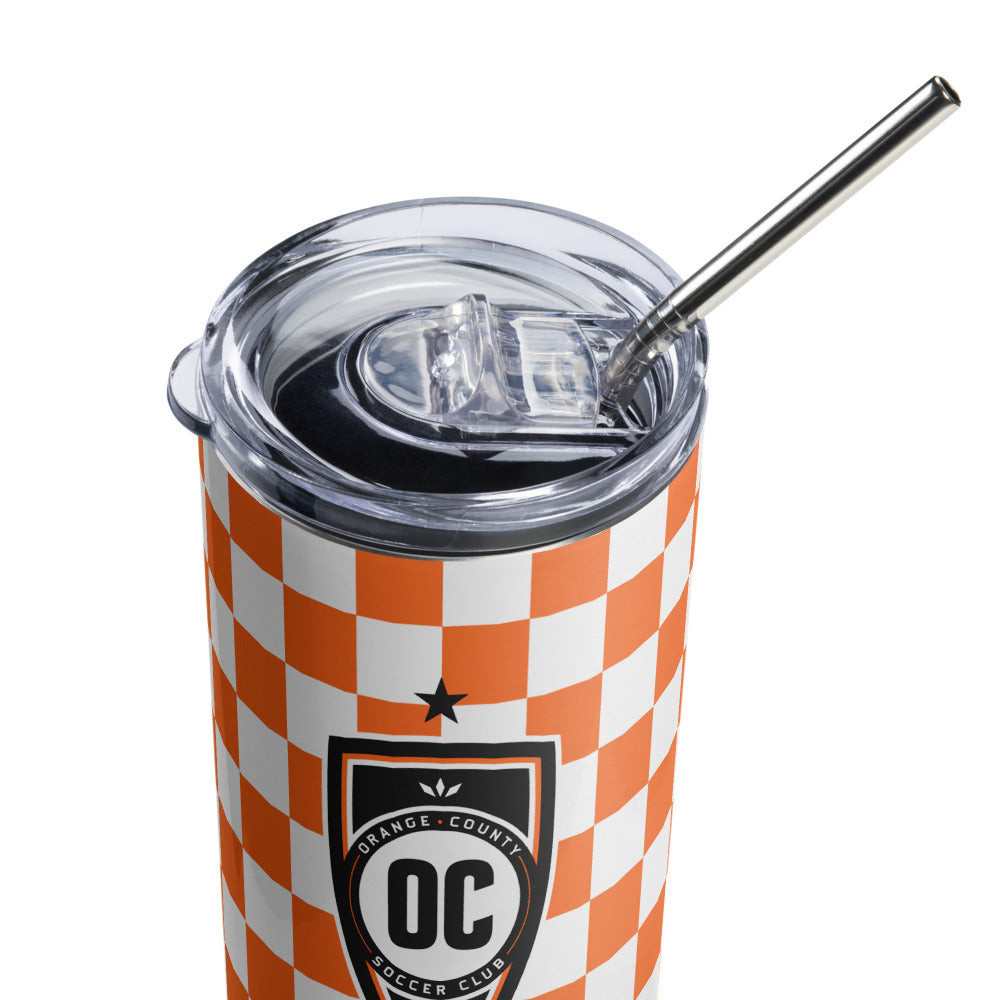 Orange County SC Checkmate Stainless Steel Tumbler
