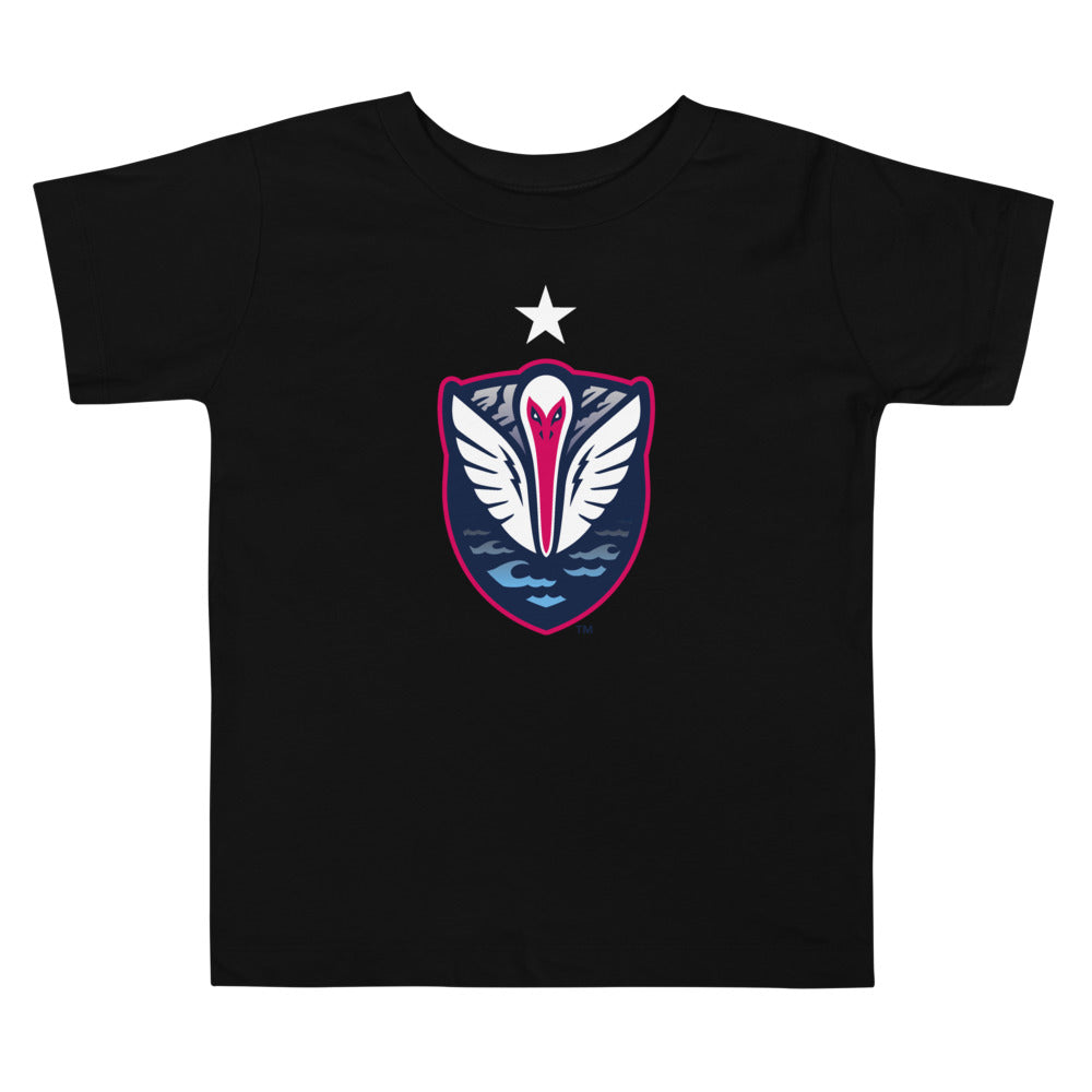 South Georgia Tormenta FC Crest Toddler T-Shirt Black
