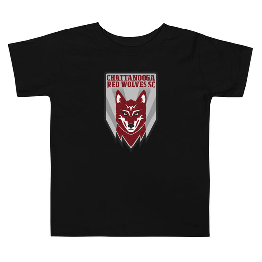 Chattanooga Red Wolves SC Crest Toddler T-Shirt Black