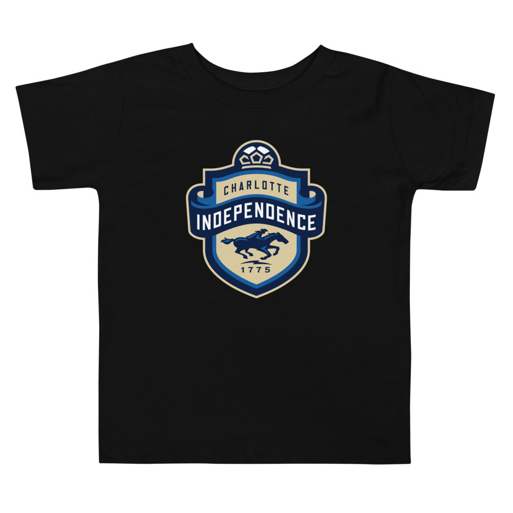 Charlotte Independence Crest Toddler T-Shirt Black