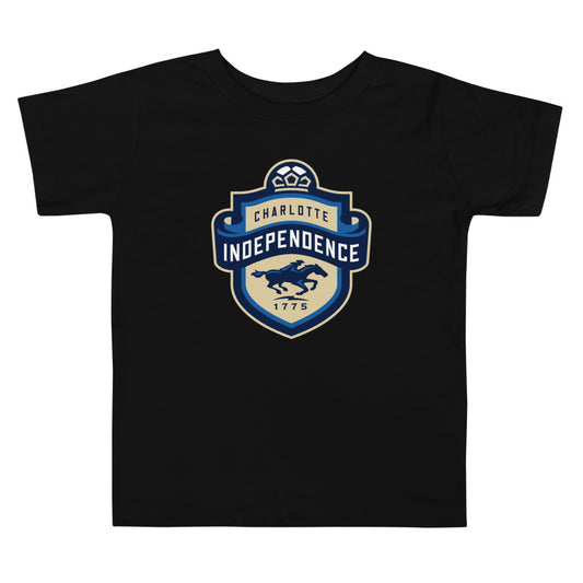 Charlotte Independence Crest Toddler T-Shirt Black