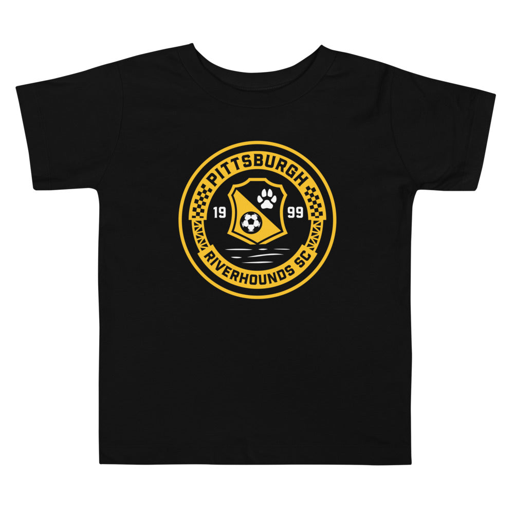 Pittsburgh Riverhounds SC Crest Toddler T-Shirt Black