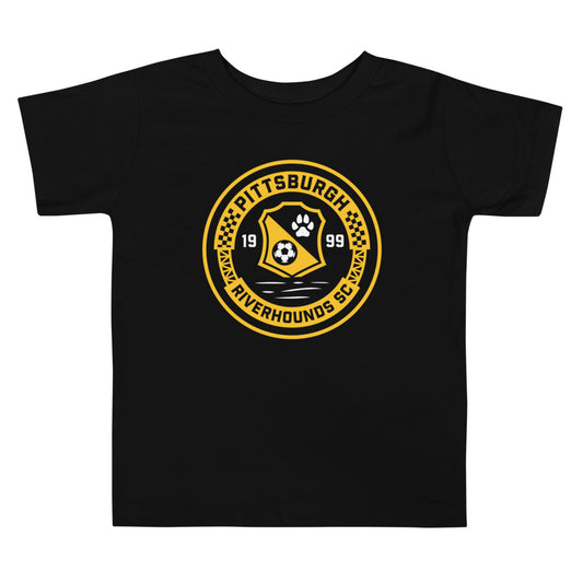 Pittsburgh Riverhounds SC Crest Toddler T-Shirt Black