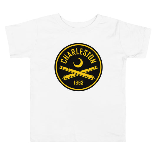 Charleston battery crest toddler t-shirt - white