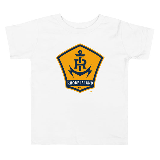 Rhode island fc crest toddler t-shirt - white