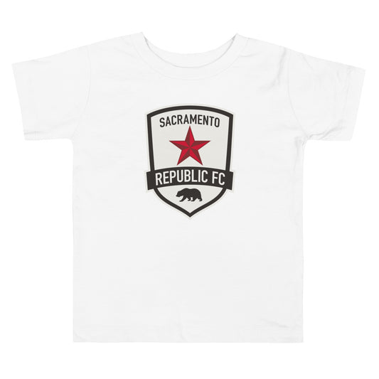 Sacramento republic crest toddler t-shirt - white