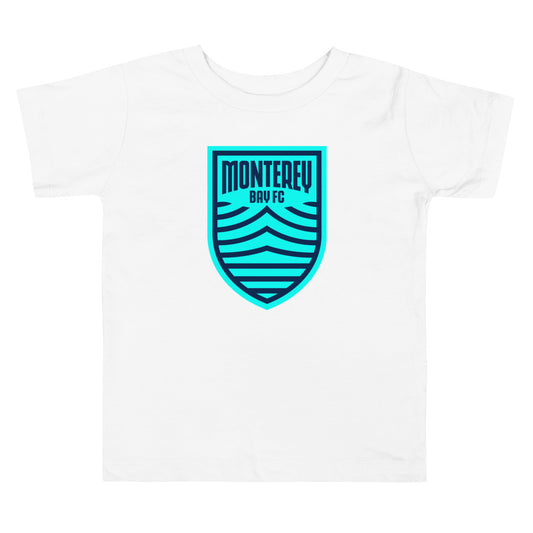 Monterey bay fc crest toddler t-shirt - white