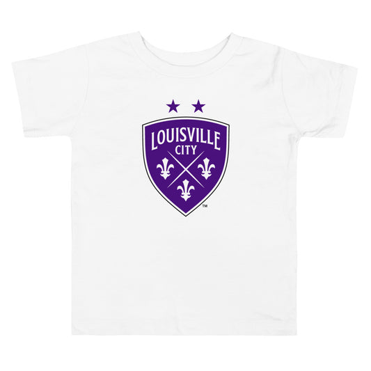 Louisville city fc crest toddler t-shirt - white