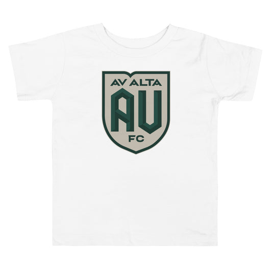 Av alta fc crest toddler short sleeve t-shirt - white