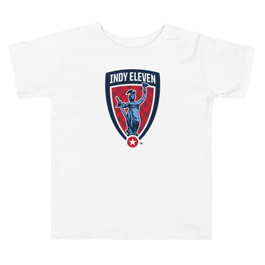 Indy eleven crest toddler t-shirt - white