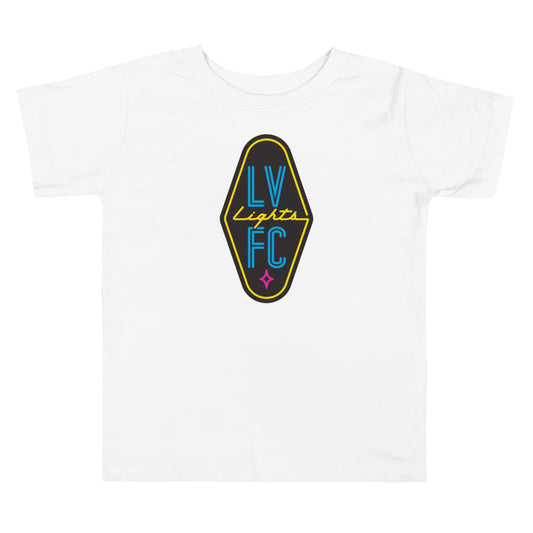 Las vegas lights fc crest toddler t-shirt - white