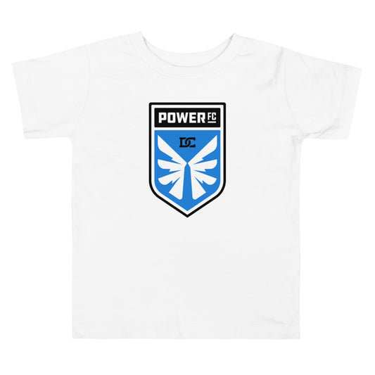 Dc power crest toddler t-shirt - white